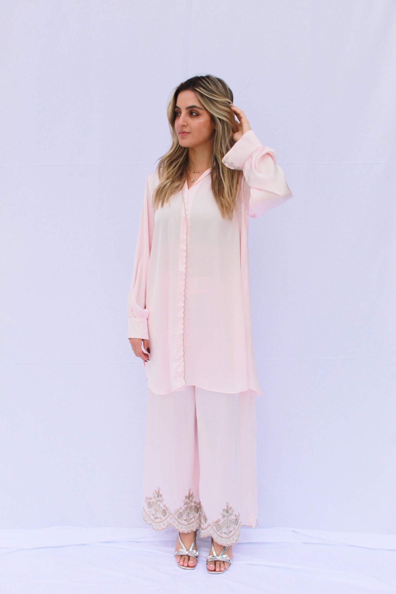 Pure Shamo Silk Co-Ord Set
