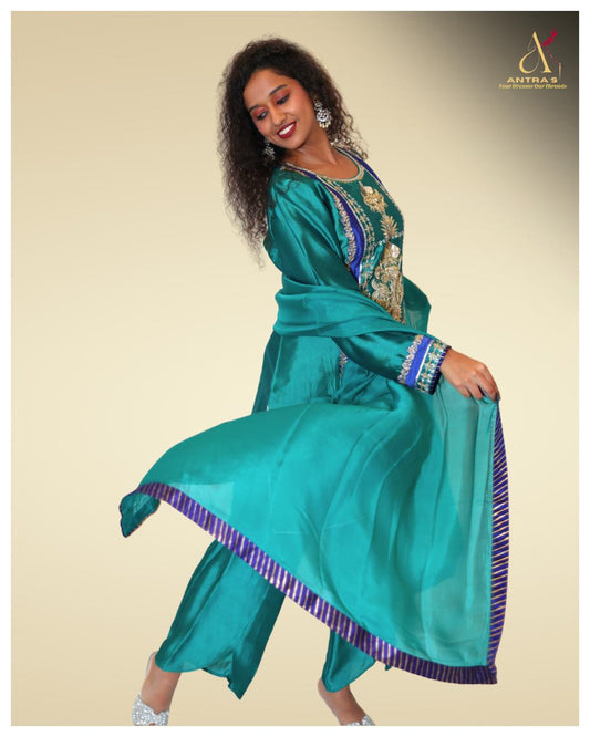 Pure Sheesha Silk Tulip Pant Set