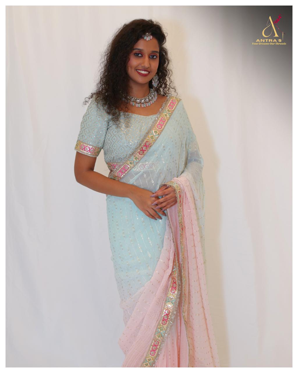 Dual - Tone Saree