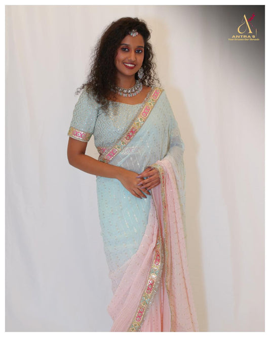 Dual - Tone Saree